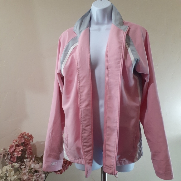 Vintage Y2K Reebok Pink Track Jacket - Picture 1 of 2